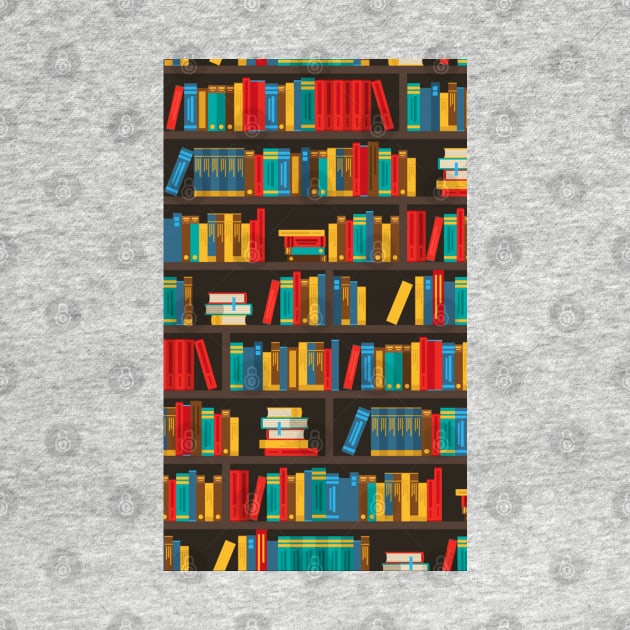 Book Pattern Artwork - Reading Lover by Artistic muss